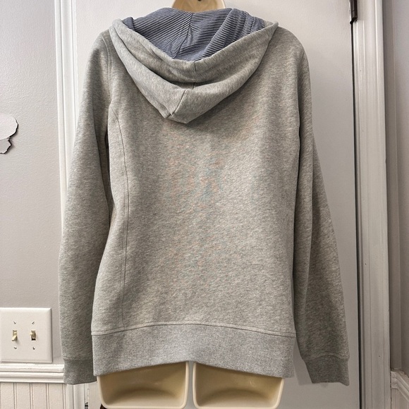 Nautica Women’s Full Zip Hoodie Cotton Gray, Size Logo Front Size Medium - Picture 2 of 12